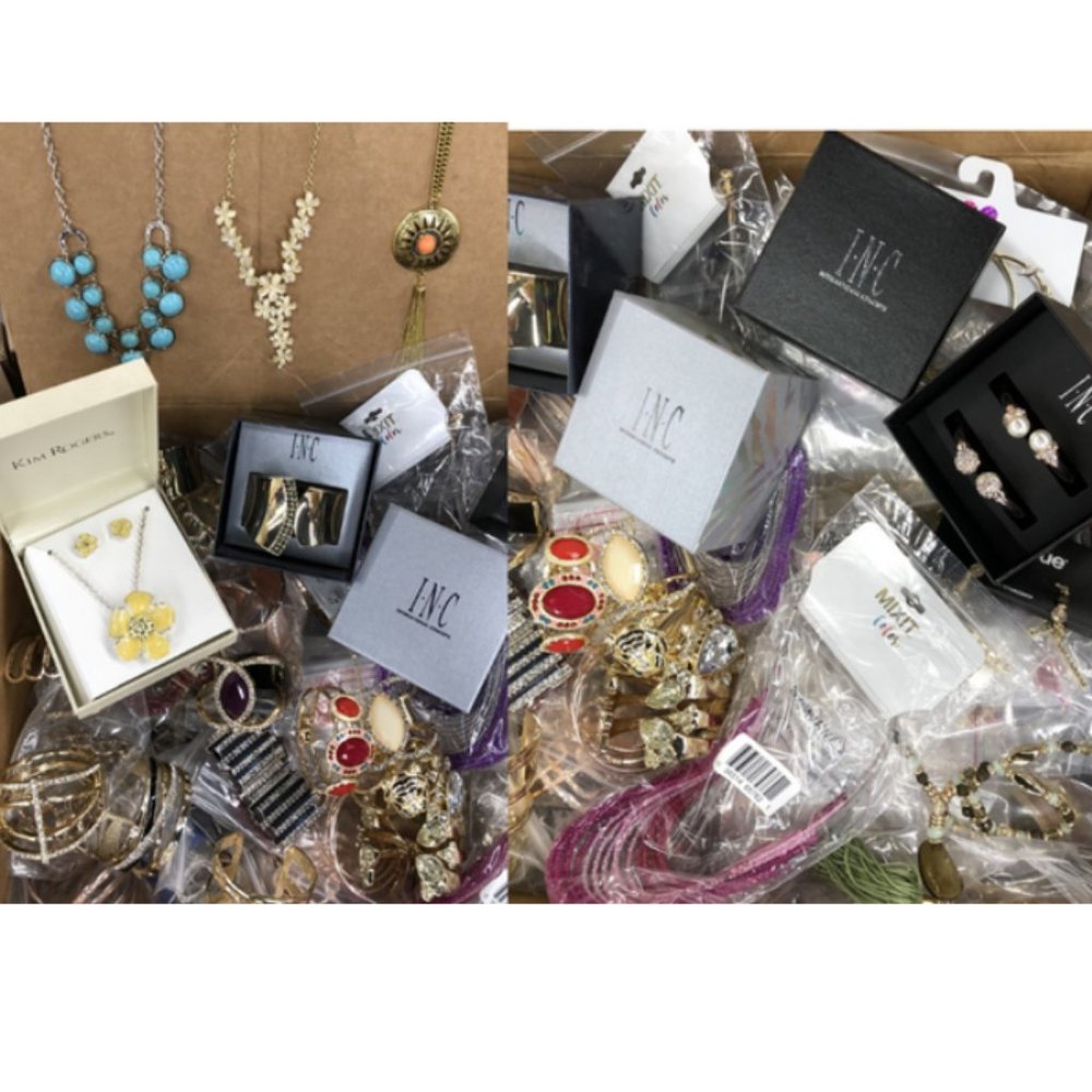 BEST SELLER- 5 LBS All New Wholesale TREASURE TROVE OF JEWELRY- Upgraded Lot.